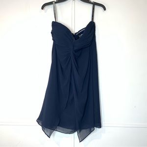 Bill Levkoff Chiffon Strapless Cocktail/Bridesmaid Dress